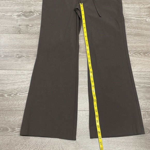 Old Navy Vintage Y2K Flat Front Wide Leg Chocolate Brown Dress Pants 4 - Picture 10 of 15
